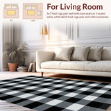 Classic Earthy Checkered Design(Black)
