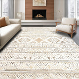 Ultra Soft Area Rug, Non Slip, Stain Resistant, Washable Area Rugs for Living Room, Bedroom, Serene Creamy Minimalist Aesthetic(Beige)