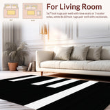 Elegant Monochrome Textured Weave(Black)