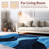 Modern Vibrant Linear Flow(Blue)