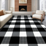 Bold Graphic Monochrome Checkered Look(Black)