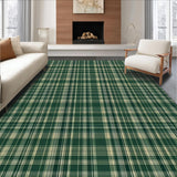 Elegant Earthy Plaid Composition(Green)