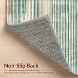 Black and White Striped Machine Digital Print(Beige)