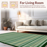 Contemporary Multi Hued Gingham Style(Beige)