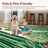 Contemporary Abstract Cactus Imagery(Green)