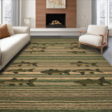 Ultra Soft Area Rug, Non Slip, Stain Resistant, Washable Area Rugs for Living Room, Bedroom, Cozy Rustic Animal Motif(Brown)