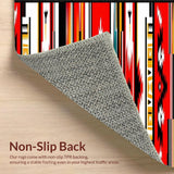 Luxurious Warm Tones Striped Fabric(Red)