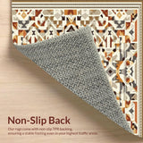 Artisan Crafted Geometric Area with Rich Earthy Tones and Unique(Beige)