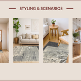 Ultra Soft Area Rug, Non Slip, Stain Resistant, Washable Area Rugs for Living Room, Bedroom, Elegant Monochrome Animal Motif(Beige)