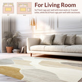 Modern Abstract Geometric Hallway Floor(Beige)