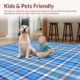 Sleek Pastel Tartan Texture(Blue)