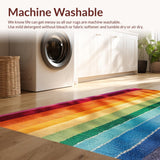 Ultra Soft Area Rug, Non Slip, Stain Resistant, Washable Area Rugs for Living Room, Bedroom, Tufted Kids Room Rug for Minimalist Decor(Red)