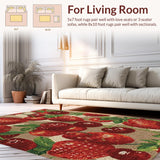 Cherry Bomb Bow with Strawberry Accents and Charming Pink Overlay(Red)