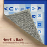 Ultra Soft Area Rug, Non Slip, Stain Resistant, Washable Area Rugs for Living Room, Bedroom, Elegant Soft Blue Grey Palette(Blue)