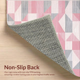 Contemporary Plush Geometrics(Pink)