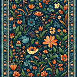 Artful Botanical Graphic Display(Blue)