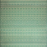 Beige Deep Green Interlaced Diamond Motifs(Green)
