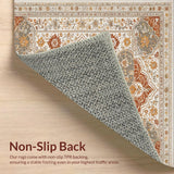 Shabby Chic Turmeric Non Slip Large Area(Beige)