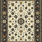 Luxurious Distressed Geometric Motif(Beige)