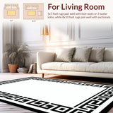 Elegant Monochrome Geometric Borders(Black)