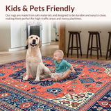 Cozy Vintage Ogee Design Vibe(Red)