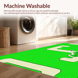 Ultra Soft Area Rug, Non Slip, Stain Resistant, Washable Area Rugs for Living Room, Bedroom, Vibrant Faux Animal Shape Appeal(Green)