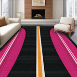 Ultra Soft Area Rug, Non Slip, Stain Resistant, Washable Area Rugs for Living Room, Bedroom, Stylish Minimalist Diamond Arrangement(Pink)