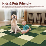 Luxurious Fuzzy Trellis Design(Green)