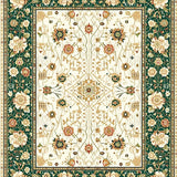 Ultra Soft Area Rug, Non Slip, Stain Resistant, Washable Area Rugs for Living Room, Bedroom, Neutral Beige Boho Area(Ivory)
