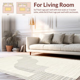 Geometric Cream Wavy Aesthetic(Beige)