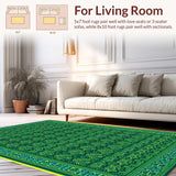 Whimsical Floral Curvilinear Theme(Green)