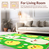 Cheerful Spring Garden Illustration(Green)