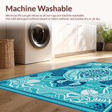 Bright Tropical Turtle Illustration(Blue)