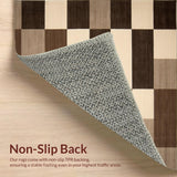 Ultra Soft Area Rug, Non Slip, Stain Resistant, Washable Area Rugs for Living Room, Bedroom, Chic Earthy Checkerboard Aesthetic(Beige)