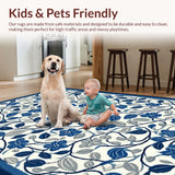 Artful Graphic Blue Blossom Motif(Blue)