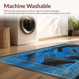 Contemporary Gold Accent Geometry(Blue)