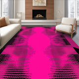 Ultra Soft Area Rug, Non Slip, Stain Resistant, Washable Area Rugs for Living Room, Bedroom, Dynamic Tropical Pattern Fusion(Pink)