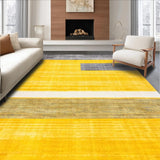 Ultra Soft Area Rug, Non Slip, Stain Resistant, Washable Area Rugs for Living Room, Bedroom, Modern Abstract Tiled Arrangement(Yellow)