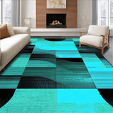 Contemporary Flowing Line Artwork(Blue)