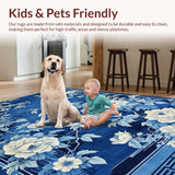 Artful Blue and White Symmetrical(Blue)