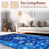 Elegant Blue Toned Chinoiserie Motif(Blue)