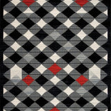 Elegant Striped Patterned Composition(Black)