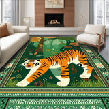 Bright Quirky Tiger Graphic(Green)