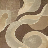 Ultra Soft Area Rug, Non Slip, Stain Resistant, Washable Area Rugs for Living Room, Bedroom, Timeless Organic Fluid Patterns(Beige)