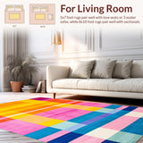 Eclectic Colorful Stripe Motif(Yellow)