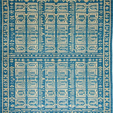 Ultra Soft Area Rug, Non Slip, Stain Resistant, Washable Area Rugs for Living Room, Bedroom, Luxurious Vintage Tiled Aesthetic(Blue)