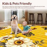 Vibrant Sunflower and Wood Aesthetic(Yellow)