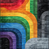 Elegant Linear Rainbow(Red)