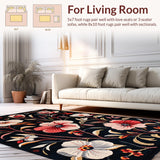 Luxurious Dark Floral Composition(Black)