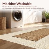 Ultra Soft Area Rug, Non Slip, Stain Resistant, Washable Area Rugs for Living Room, Bedroom, Chic Modern Animal Print Flair(Beige)